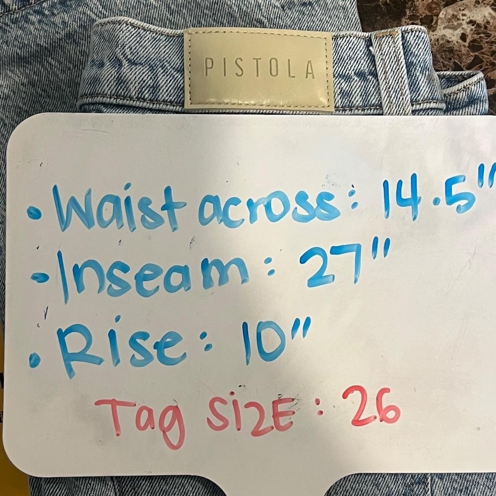 Pistola straight leg jeans light wash size 26 - Picture 8 of 8